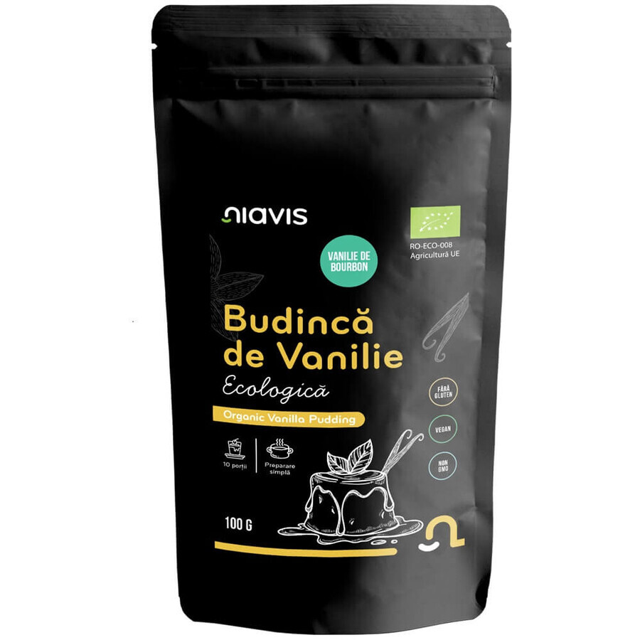 Biologische glutenvrije vanillepudding, 100 g, Niavis