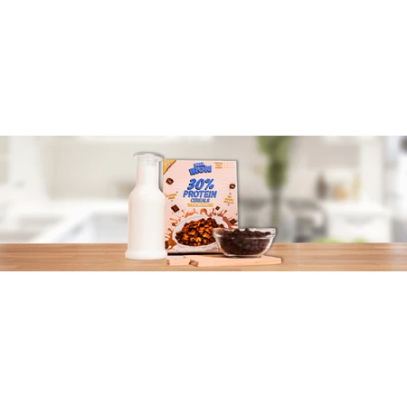 Cereali proteici al cioccolato, vegani, senza zucchero e senza glutine, 250 g, Mister Iron