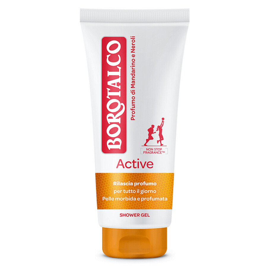 Gel douche actif à la mandarine et au néroli, 200 ml, Borotalco