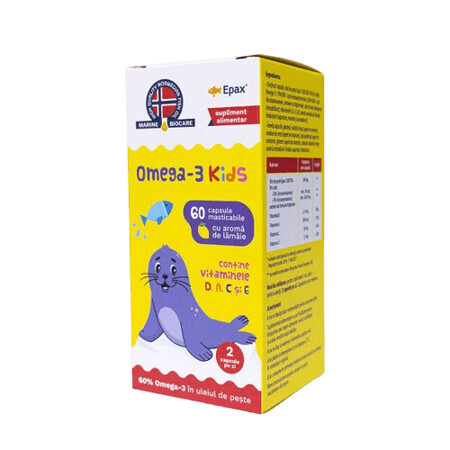 Omega 3 Kids Marine Biocare, 60 capsules, Phyto Biocare