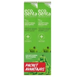 Tandpasta pakket met bergamot, citroen oliën en kalident Exceptional Whitening, 75 ml + 75 ml, Ecodenta