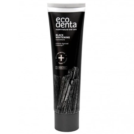 Tandpasta met houtskool en Teavigo Black Whitening, 75 ml, Ecodenta