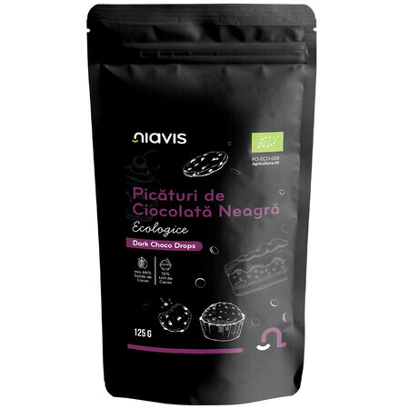 Biologische pure chocolade chips, 125 g, Niavis