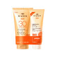 SPF30 zonnebrandlotionset voor gezicht en lichaam, 150 ml + Shampoo na blootstelling aan de zon voor haar en lichaam, 100 ml, Sun, Nuxe