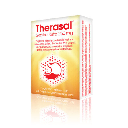 Supplement voor de gezondheid van huid en maagslijmvlies Therasal Gastro Forte 250 mg, 30 capsules, Vedra