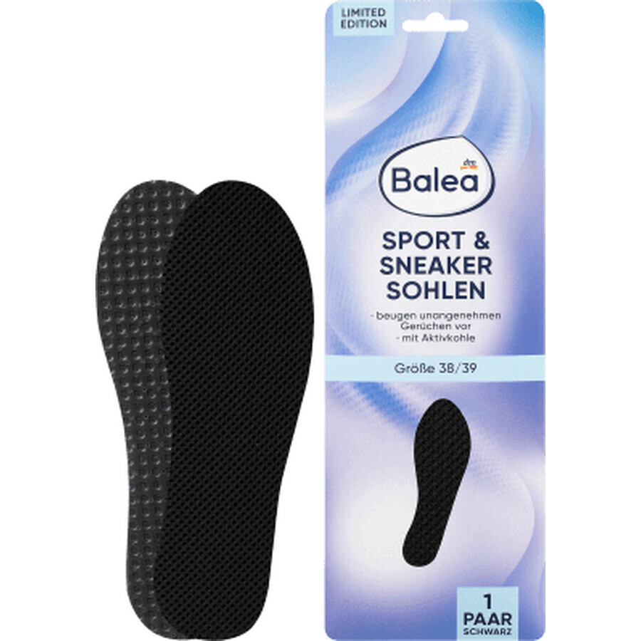 Balea Sport collant nero 38/39, 2 pz.