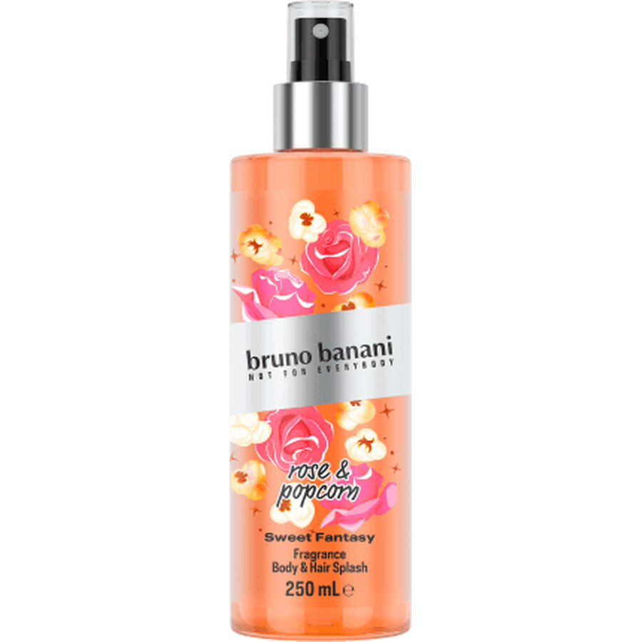 Bruno Banani Deodorant Körpernebel Rose&Popcorn, 250 ml