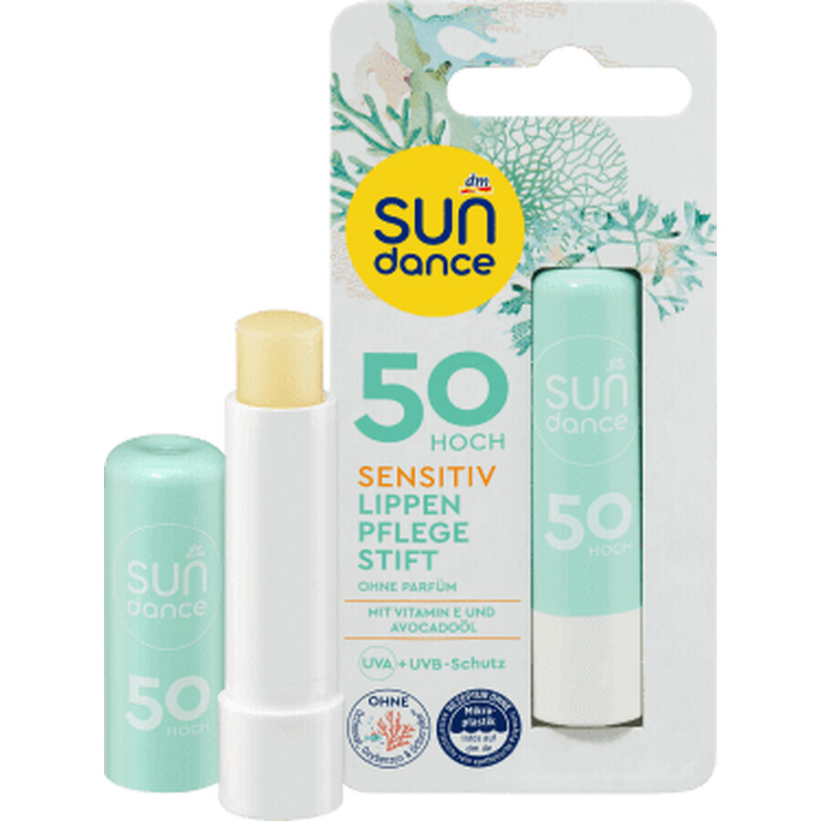 Sundance Balsamo labbra SPF50 per pelli sensibili, 4,8 g