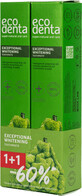 Pakket 1+1-60% Tandpasta voor bleken met bergamot, citroenolie en Kalident, Ecodenta, 2x75ml