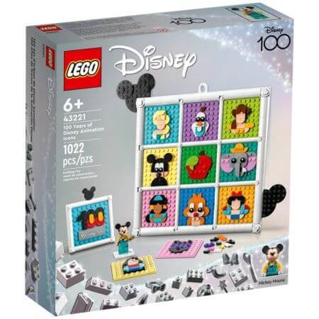 100 de ani de figuri emblematice de animatie Disney Lego Disney Classic, +6 ani, 43221, Lego