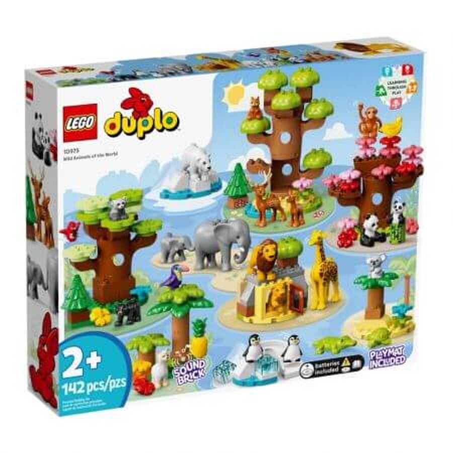 Animalele salbatice ale lumii Lego Duplo, 2 ani+, 10975, Lego