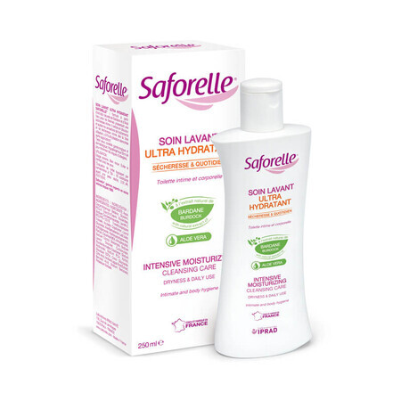 Saforelle Gel d'hygiène intime et corporelle ultra hydratant, 250 ml, Laboratoires Iprad