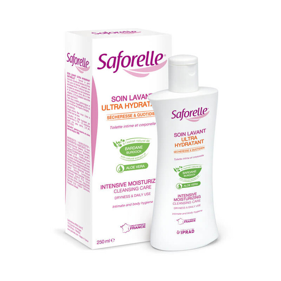 Saforelle Ultra Hydraterende Lichaams- en Intieme Hygiëne Gel, 250 ml, Iprad Laboratories