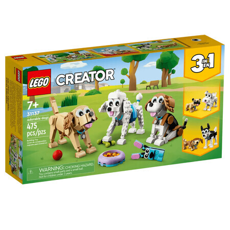 Schattige hondjes Lego Creator, 7 jaar+, 31137, Lego