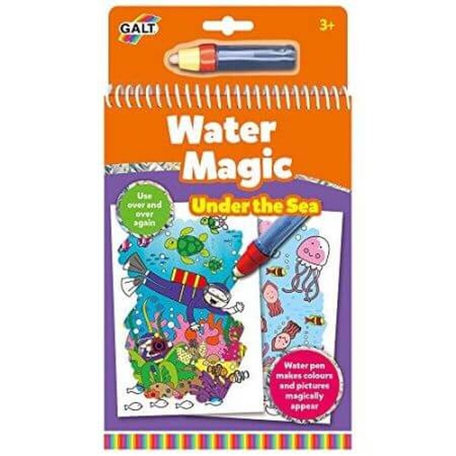 Livre de coloriage du monde aquatique Water Magic, Galt