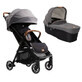 Poussette Parcel 2 en 1 ultra-compacte, Signature Carbon