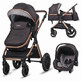 Melora 3 in 1 Cabrio kinderwagen, Diamond Black, Coccolle