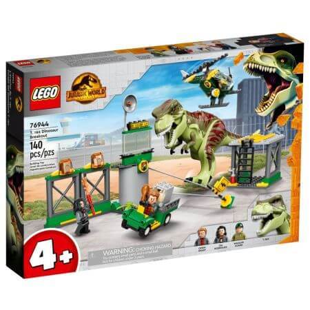 Flucht des T-Rex Dinosaurier Lego Jurassic World, +4 Jahre, 76944, Lego