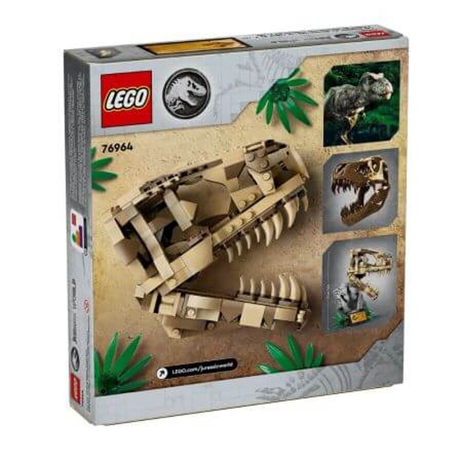 Fossiles de dinosaures, 9 ans et plus, crâne de T-Rex, 76964, Lego Jurassic World