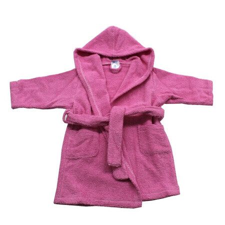 Badjas met kap, 2 - 3 jaar, Roze, Baltic Bebe