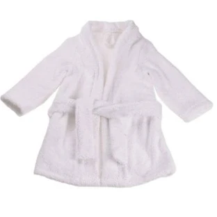 Children's bathrobe, 7-8 years, White, Fic Baby