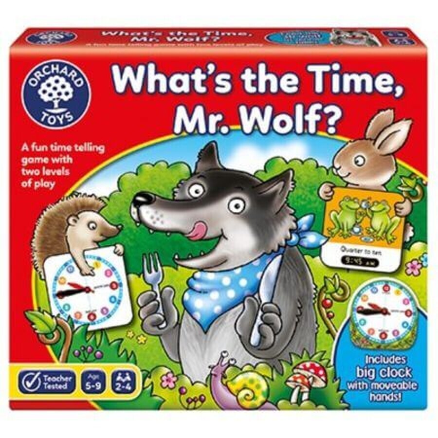 Spel - Hoe laat is het meneer wolf, 5-9 jaar, Boomgaard