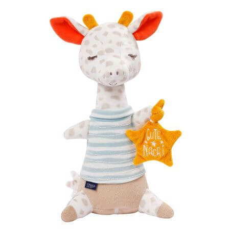 Giraffe pluche knuffel met nachtlampje, +0 maanden, Fehn