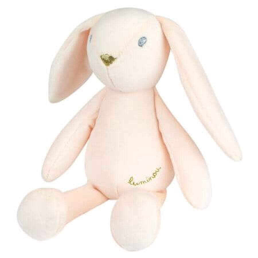 Peluche phosphorescente, 21 cm, lapin lumineux rose, Jemini