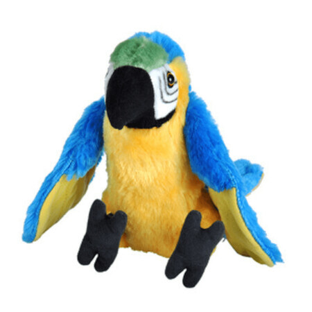 Jouet en peluche Perroquet Macaw bleu, 20 cm, Wild Republic