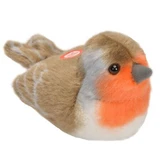 Pluche knuffel Vogel met geluiden, 17 cm, Macaleandru, Wild Republic