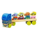 Houten speelgoed vrachtwagen,13418,Cubika