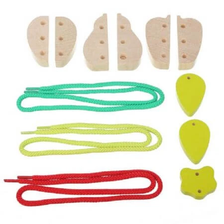 Holzspielzeug, 14811, Obst-Snacking-Spiel, Cubika