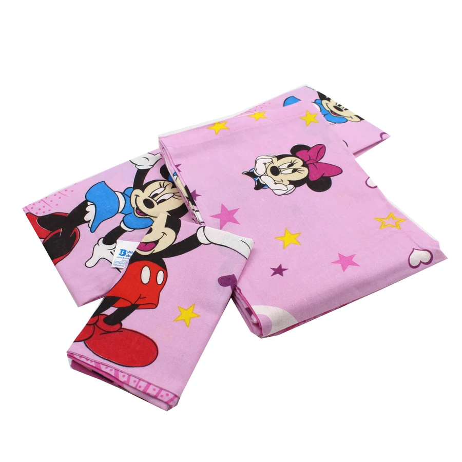 Bettwäsche für Kinderbett mit 3 Teilen, Minnie Mouse, 120x60 cm, Baltic Bebe