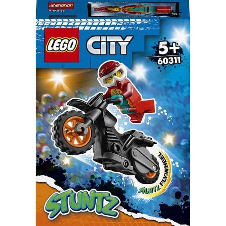 Lego City Brandweerman Stuntfiets, +5 jaar, 60311, Lego