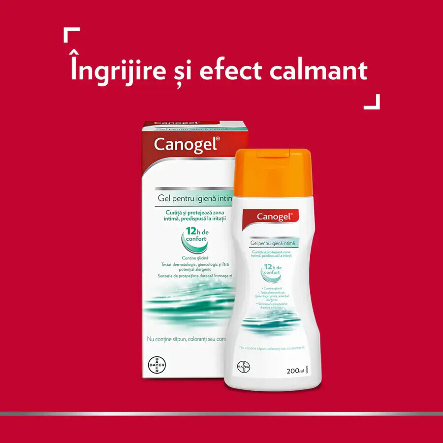 Canogel, 200 ml, gel voor intieme hygiëne, Bayer