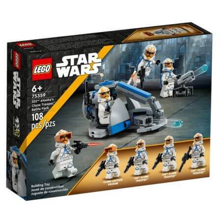 Pack de combat du Clone Trooper d'Ahsoka de la Compagnie 332 Lego Star Wars, 6 ans et +, 75359, Lego