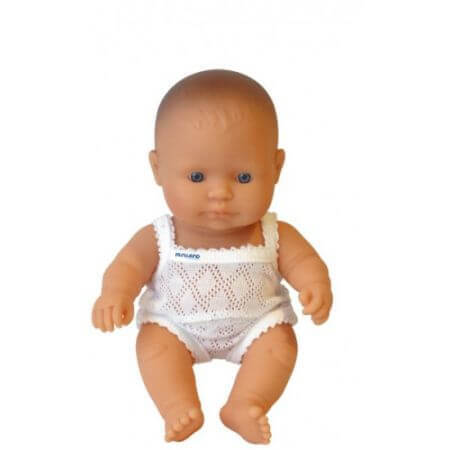 Papusa Baiat European Baby, 21cm, Miniland