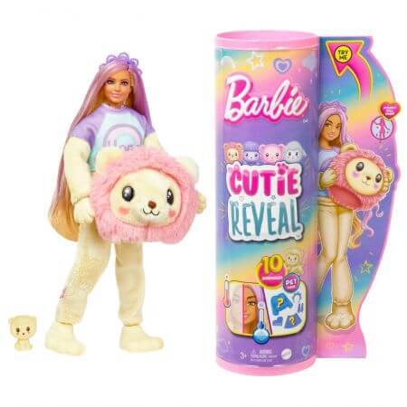 Barbie-Puppe Cutie Reveal, Löwe, Barbie