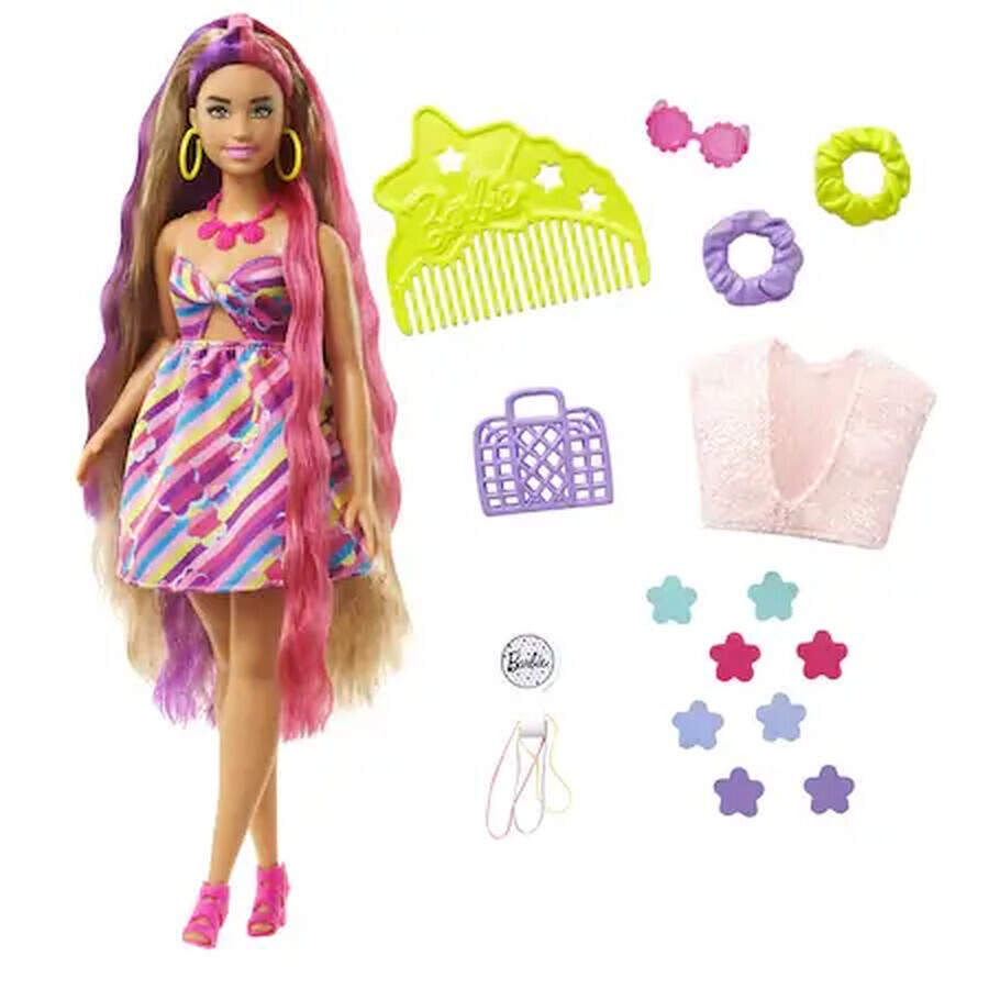 Barbie pop met echt haar, Satena, Barbie