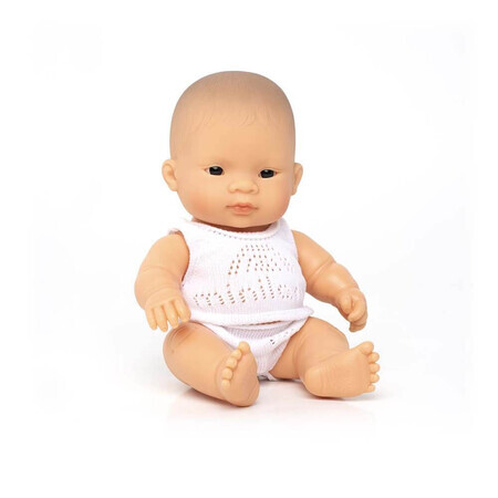 Babypop Aziatische jongen, 21 Cm, +10 maanden, Miniland