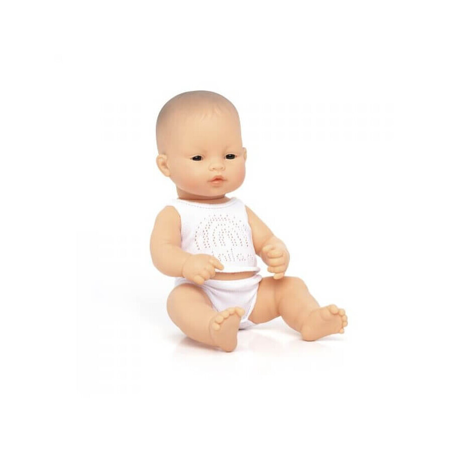 Educatieve babypop Aziatische jongen, 32 cm, Miniland