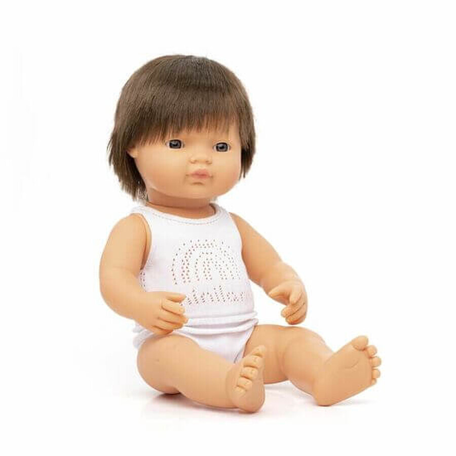 Bambola educativa Baietel European Brunet, 38 cm, Miniland