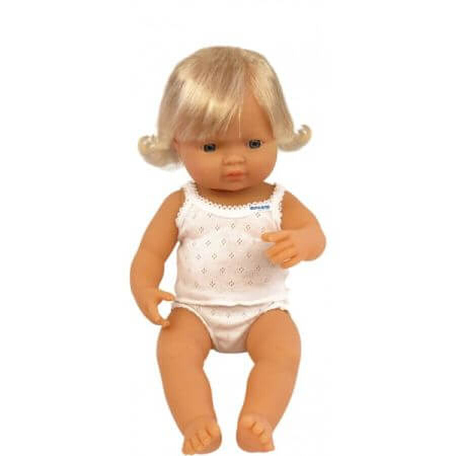 Bambola bambina europea, 38 cm, +10 mesi, Miniland