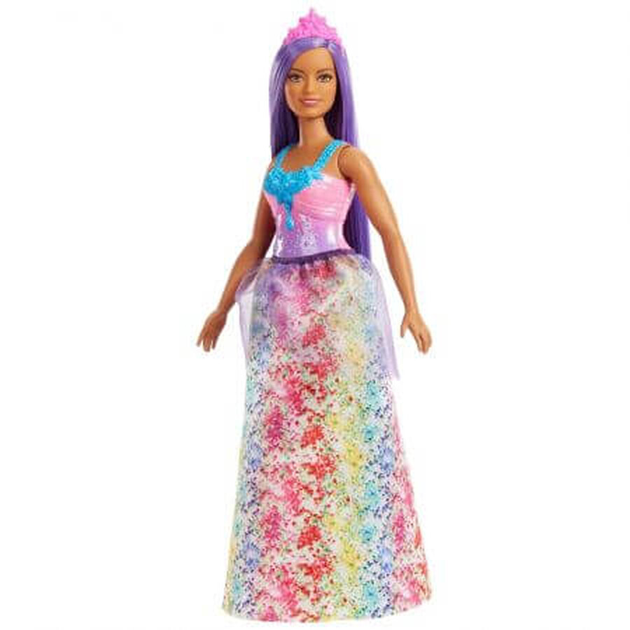 Poupée princesse aux cheveux violets Dreamtopia, +3 ans, 1 pièce, Barbie