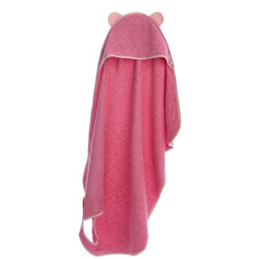 Bebehug hooded towel, 115x75cm, Antique Pink, Twindeco