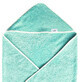 Baby handdoek met kap, 80x100 cm, Cyaan, Tuxi Merken