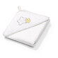 Baby handdoek met kap, 85x85 cm, Wit, Babyono