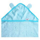 Badcape met baby oren, 100x100 cm, Blauw, Tuxi Merken