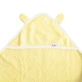 Towel with hood and ears for babies, 100x100 cm, Ecru, Tuxi Brands
