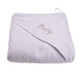 Baby handdoek met capison, 75x75 cm, Wit, Fic Baby